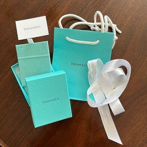 TIFFANY & CO bag, box, ribbon